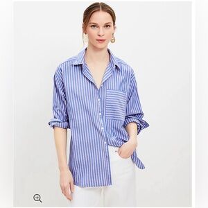 Oversized LOFT button down shirt
